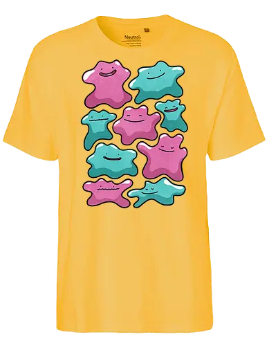 Transforming Love - Pocket, cute, love, romance, valatine, character, illustration, kawaii, collectible, digital art, fan art, gift, design, cartoon, anime, fantasy, gaming - Fairtrade T-Shirt