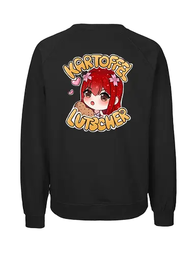 Kartoffel lutscher Druck (hinten) - Xlxwnz, safespace, dbd, gaming, streaming, twitch, Sasukara - Fairtrade Sweatshirt