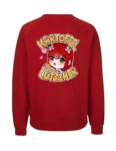 Kartoffel lutscher Druck (hinten) - Xlxwnz, safespace, dbd, gaming, streaming, twitch, Sasukara - Fairtrade Sweatshirt