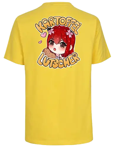 Kartoffel lutscher Druck (hinten) - Xlxwnz, safespace, dbd, gaming, streaming, twitch, Sasukara - Fairtrade T-Shirt