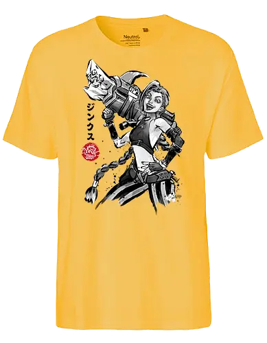 Gaming sumi e - Gaming, videogames, series, anime, arcane, japanese art - Fairtrade T-Shirt