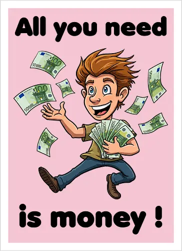 All you need is money ! (black)
