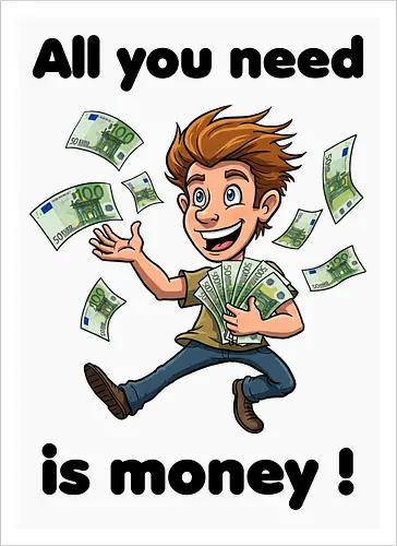 All you need is money ! (black)
