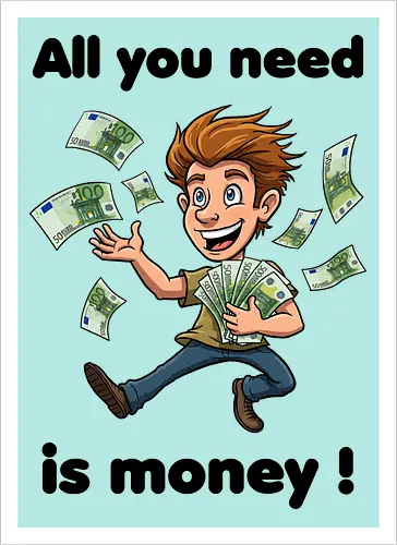 All you need is money ! (black)