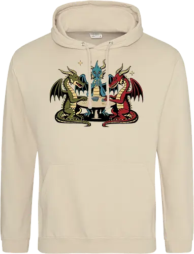 Dragons playing cards