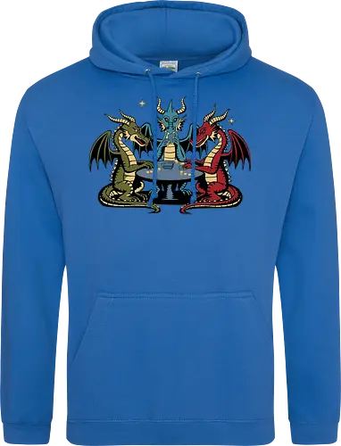 Dragons playing cards