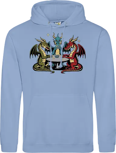 Dragons playing cards