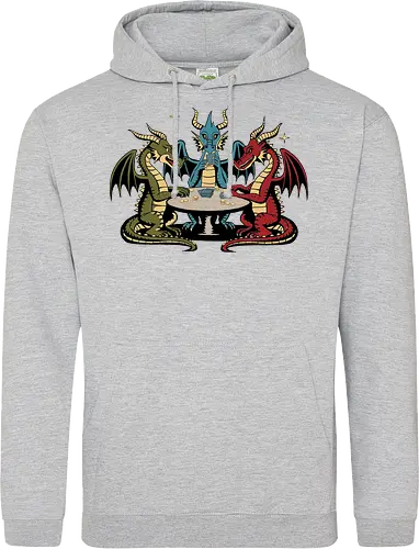 Dragons playing cards