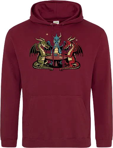 Dragons playing cards