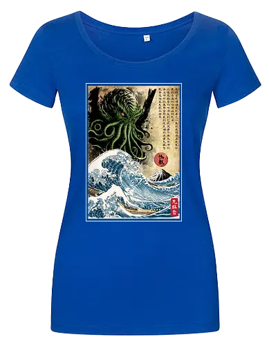 Great Cthulhu in Japan woodblock