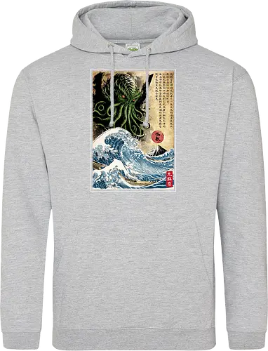 Great Cthulhu in Japan woodblock