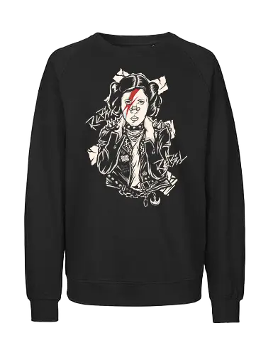 Rebel Star - Punk, Hard rock, comics, Science Fiction, Science fiction movies, green devil artwork - Fairtrade Sweatshirt