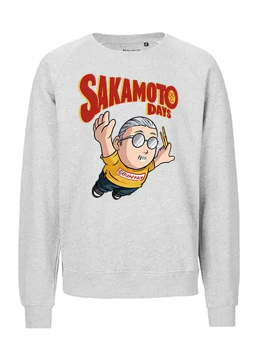 flying sakamoto  - shounen, sakamotodays, order, anime, manga, gangster, fatman, diet, oldman, cool, hitman - Fairtrade Sweatshirt
