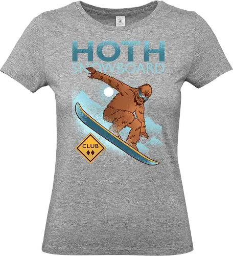 Hoth Snowboard Club  - 80s, cold, nostalgia, planet, retro, sci fi, science fiction, snow, snowboard, snowboarder, snowboarding, sports, vintage, winter, extreme sport - Standard T-Shirt (Women)