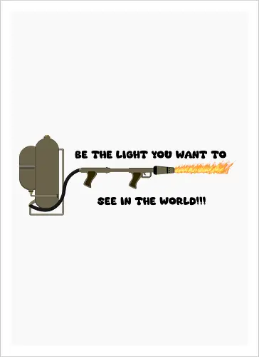 Be Light In The World Ironic Art