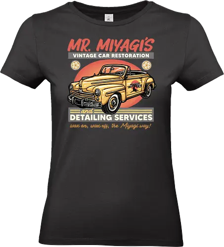 Miyagi Vehicle Restoration - Movie, film, martial arts, drama, karate, vehicle, cars - Standard T-Shirt (Women)