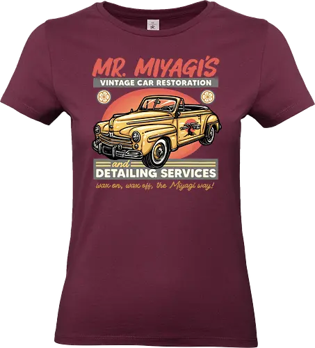 Miyagi Vehicle Restoration - Movie, film, martial arts, drama, karate, vehicle, cars - Standard T-Shirt (Women)