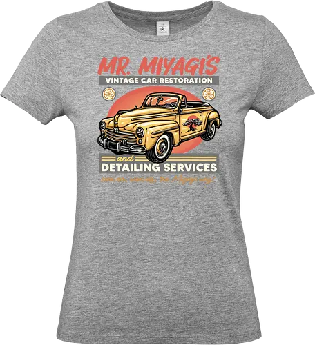 Miyagi Vehicle Restoration - Movie, film, martial arts, drama, karate, vehicle, cars - Standard T-Shirt (Women)