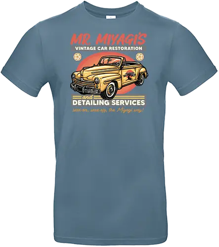 Miyagi Vehicle Restoration - Movie, film, martial arts, drama, karate, vehicle, cars - Standard T-Shirt