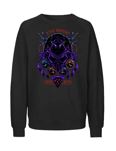 evil knight  - tmnt, Shredder, cartoon, anime, darkness, villain, cool, evil, 90s, 80s. ninja, turtles - Fairtrade Sweatshirt