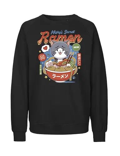 Mishelam Wonderland Mishy Ramen - legend heroes, crossbell, bracer guild, thors military academy, trails from zero, ramen, noodles, trails into reverie, trails of cold steel, gamer, gaming, video game, trails to azure, tio plato, mishy - Fairtrade Sweatshirt