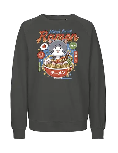 Mishelam Wonderland Mishy Ramen - legend heroes, crossbell, bracer guild, thors military academy, trails from zero, ramen, noodles, trails into reverie, trails of cold steel, gamer, gaming, video game, trails to azure, tio plato, mishy - Fairtrade Sweatshirt