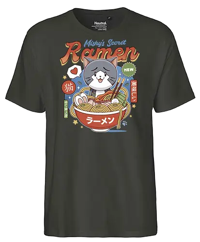 Mishelam Wonderland Mishy Ramen - legend heroes, crossbell, bracer guild, thors military academy, trails from zero, ramen, noodles, trails into reverie, trails of cold steel, gamer, gaming, video game, trails to azure, tio plato, mishy - Fairtrade T-Shirt