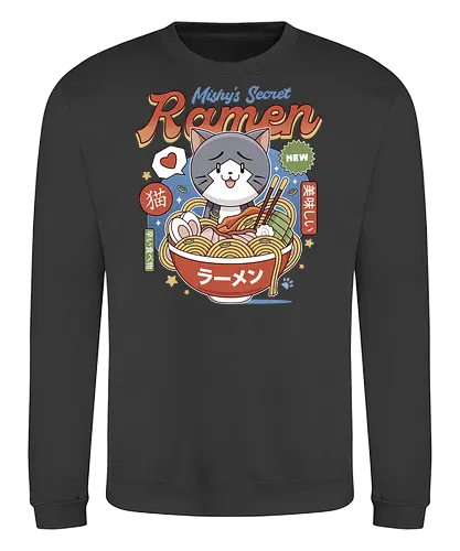 Mishelam Wonderland Mishy Ramen - legend heroes, crossbell, bracer guild, thors military academy, trails from zero, ramen, noodles, trails into reverie, trails of cold steel, gamer, gaming, video game, trails to azure, tio plato, mishy - Sweatshirt