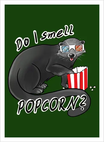 Binturong, Popcorn