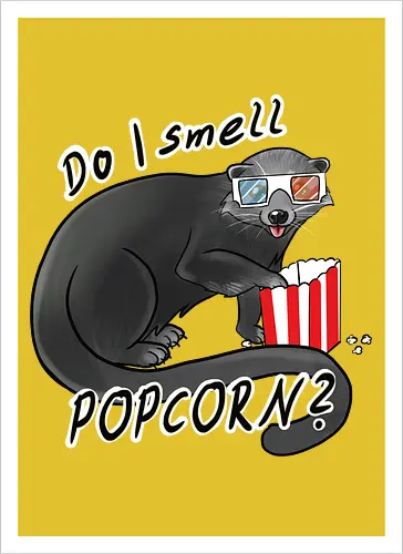 Binturong, Popcorn