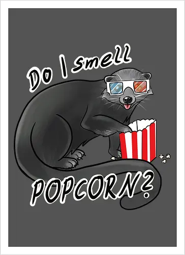 Binturong, Popcorn