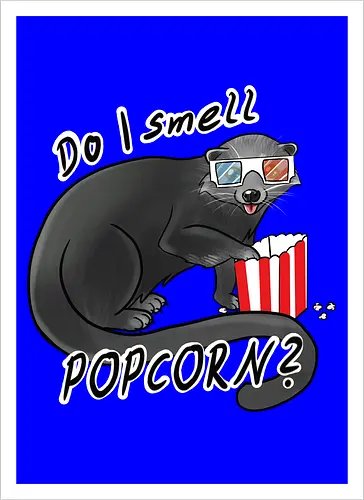 Binturong, Popcorn