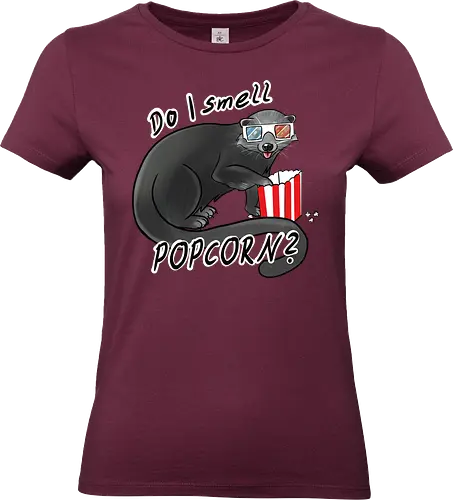 Binturong, Popcorn - binturong, popcorn, kino, 3d brille - Standard T-Shirt (Women)