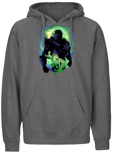 friendship never end - woody, buzz, lightyear, abstract, silhouette, sherif, astronaut, cartoon, bestfriend, valentine, love, care, family, 80s, cool, galaxy, negative space, glow, dramatic, movie, kids, children, childhood, 90s, friendship - Fairtrade Hoodie