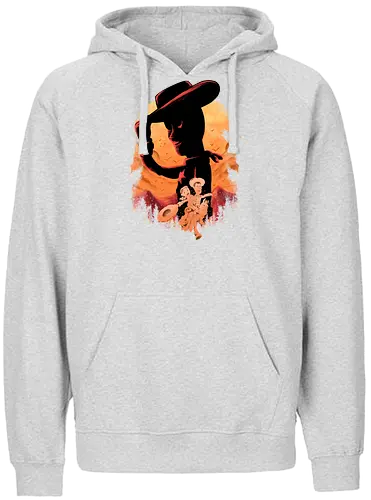 sweet memories - astronaut, cartoon, 80s, cool, galaxy, negative space, glow, dramatic, movie, kids, children, childhood, 90s, friendship, bestfriend, valentine, love, care, family, silhouette, sherif, woody, buzz, lightyear, abstract - Fairtrade Hoodie