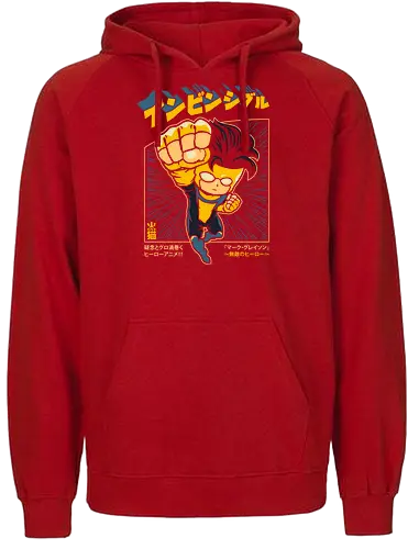 Invincible Chibi - invincible, omni man, grayson, viltrumite, sups, superhero, comic book, comic magazine, cartoon, chibi, cute, anime, japanese, manga, japan - Fairtrade Hoodie