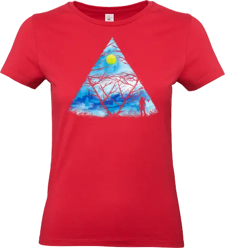 Song of winter - gaming, classic gaming, retrogaming, wild lands, Hero of Time - Standard T-Shirt (Women)