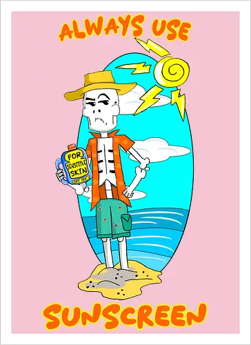 Skeleton's Sunscreen (Sonnencreme für Skelette)