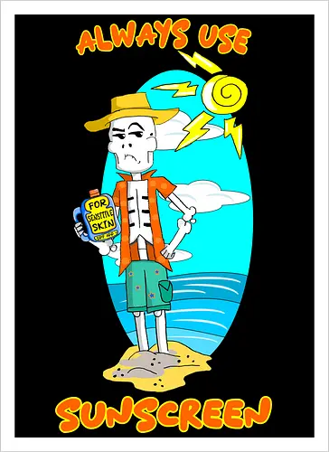 Skeleton's Sunscreen (Sonnencreme für Skelette)
