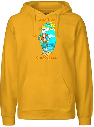 Skeleton's Sunscreen (Sonnencreme für Skelette) - skelett, sonnencreme, strand, sommer, lustig, humor, cartoon, kawaii, sonne, sonnenschutz, schatten, totenschädel, halloween, schwarzer humor, spaß, urlaub, heiß, sonnenbrand, gruselig, witzig - Fairtrade Hoodie
