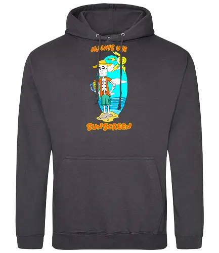 Skeleton's Sunscreen (Sonnencreme für Skelette) - skelett, sonnencreme, strand, sommer, lustig, humor, cartoon, kawaii, sonne, sonnenschutz, schatten, totenschädel, halloween, schwarzer humor, spaß, urlaub, heiß, sonnenbrand, gruselig, witzig - Standard Hoodie