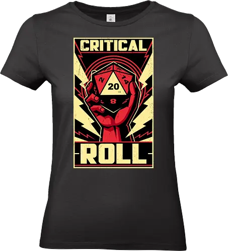 Critical Roll RPG Revolution - Rpg, Role-play, Role-playing, Dungeon Master, Pen and Paper, Dungeon, Dice, D20, Adventure, Fantasy, Critical Hit - Standard T-Shirt (Women)