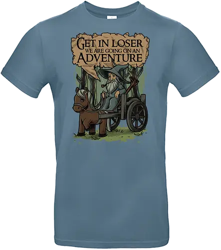 Medieval Wizard Adventure - fantasy, adventure, book, movie, wizard, grey, rpg, loser meme - Standard T-Shirt