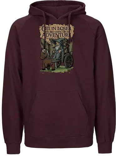 Medieval Wizard Adventure - fantasy, adventure, book, movie, wizard, grey, rpg, loser meme - Fairtrade Hoodie