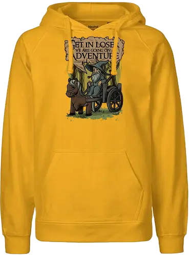 Medieval Wizard Adventure - fantasy, adventure, book, movie, wizard, grey, rpg, loser meme - Fairtrade Hoodie