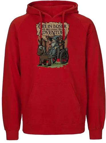 Medieval Wizard Adventure - fantasy, adventure, book, movie, wizard, grey, rpg, loser meme - Fairtrade Hoodie