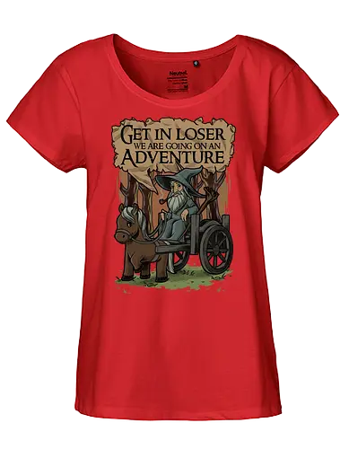 Medieval Wizard Adventure - fantasy, adventure, book, movie, wizard, grey, rpg, loser meme - Fairtrade Girl Shirt
