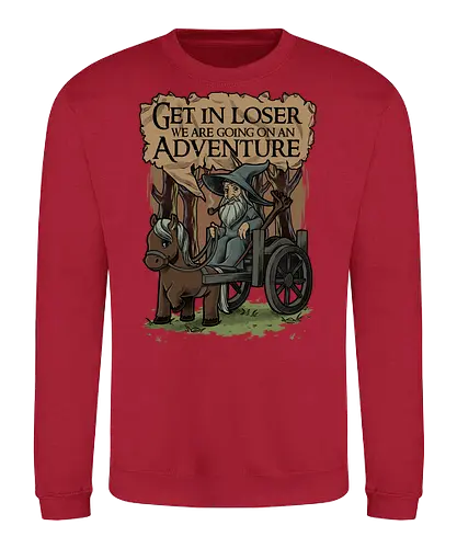 Medieval Wizard Adventure - fantasy, adventure, book, movie, wizard, grey, rpg, loser meme - Sweatshirt