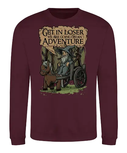 Medieval Wizard Adventure - fantasy, adventure, book, movie, wizard, grey, rpg, loser meme - Sweatshirt