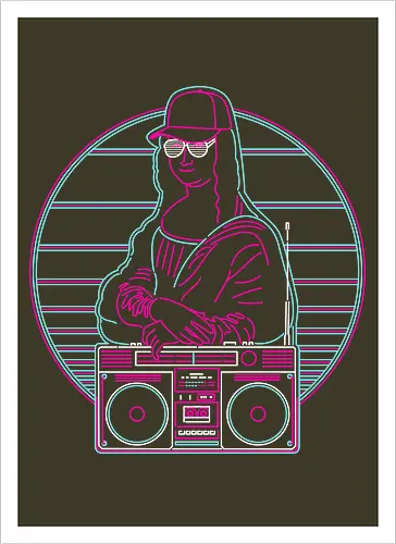 Retro Mona Lisa